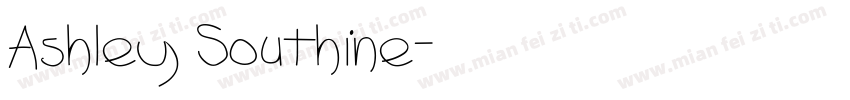 Ashley Southine字体转换